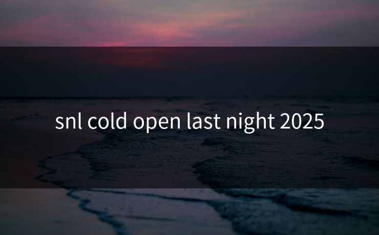 snl cold open last night 2025